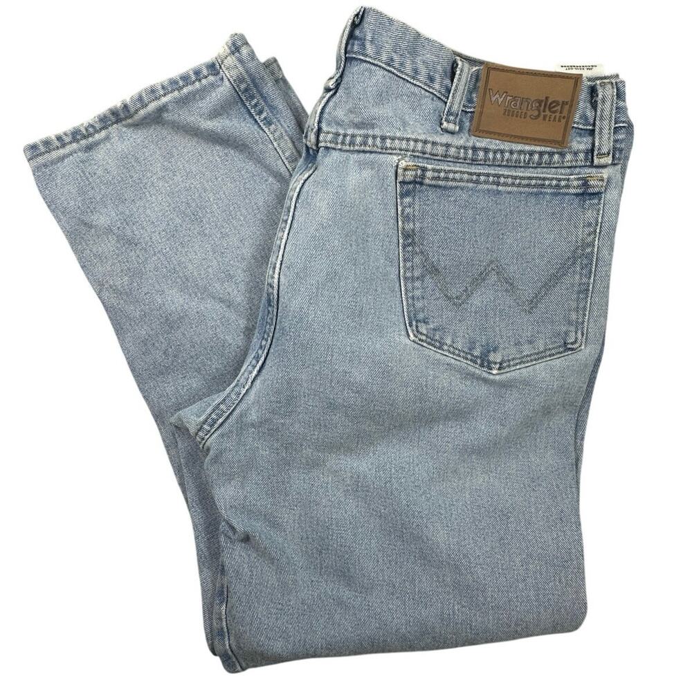 Wrangler Jeans Denim Light Wash Relaxed Fit Cotton 40x30